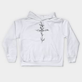 Faith > Fear Twig Cross Kids Hoodie